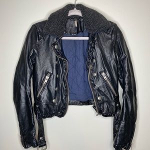 Free People faux leather jacket